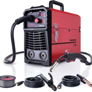 ARCCAPTAIN 130A MIG Welder, 110V Flux Core MIG Welder/Lift TIG/Stick 3 in 1 Welding Machine with Synergy, IGBT Inverter Portable Gasless Welder Equipment with Welding Gun and 2lb Welding Wire