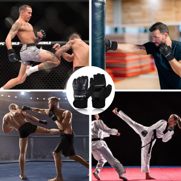 Best MMA Kickboxing Gloves: Half Finger Training Sparring Gear for Men Women - Image 7