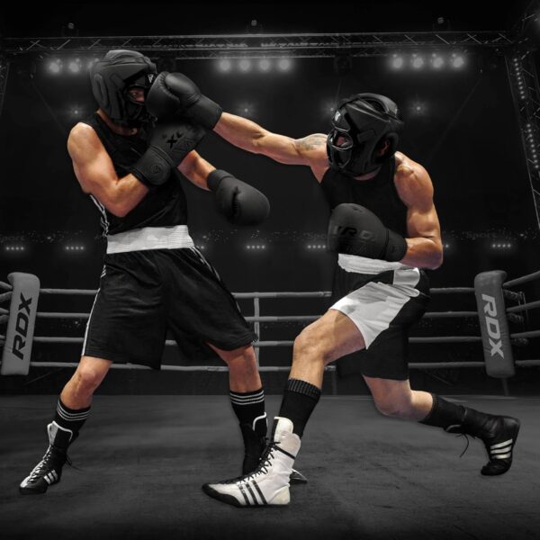 RDX Pro Boxing Headgear: MMA Sparring Gear w/ Removable Face Grill - Image 6