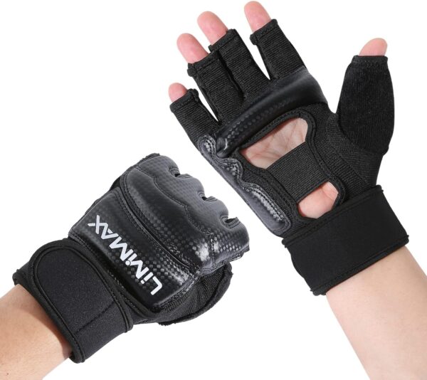 Kickboxing Sparring Gloves MMA Gloves for Men Women Half Finger Boxing Gloves Fighting Gloves Boxing Gloves for Punching Bag Training UFC Gloves for Men Women