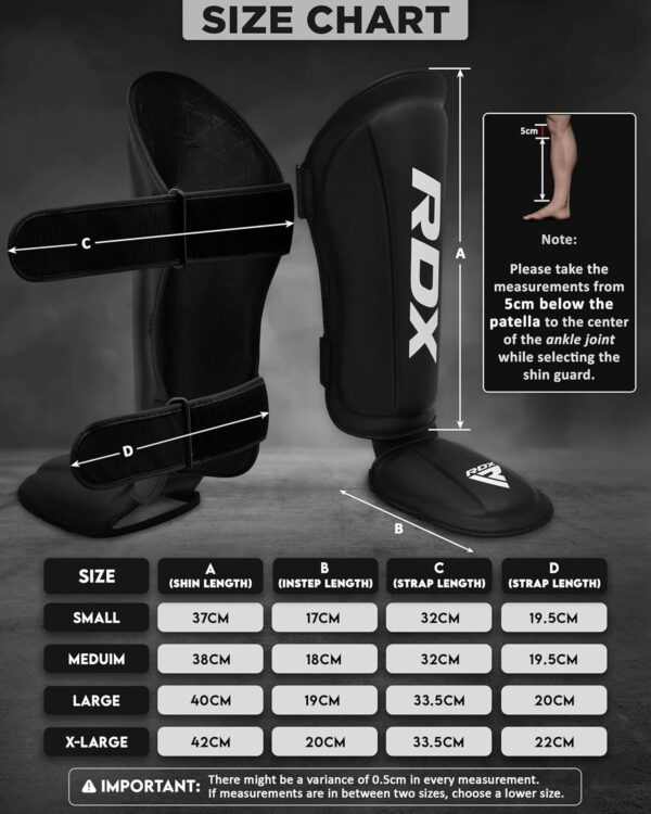 RDX Muay Thai Shin Guards - SATRA Approved Premium Maya Hide Leather MMA Kickboxing Gear - Image 4