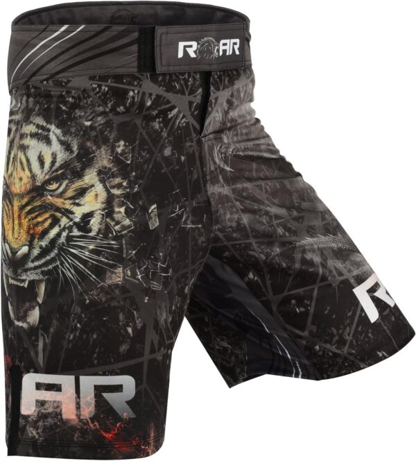 ROAR MMA Fight Shorts Grappling Muay Thai BJJ Training Jiu Jitsu No Gi Wear (Small, Dragon)