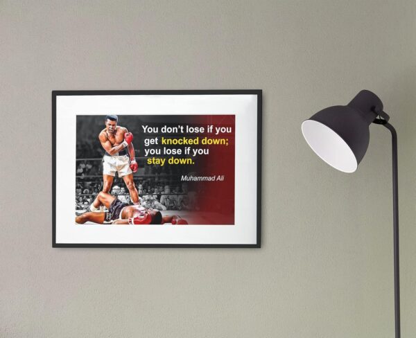 Muhammad Ali Inspirational Quote Poster - Black History Month Boxing Decor - Image 5