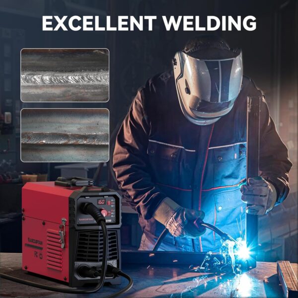 ARCCAPTAIN 160A 4-in-1 MIG Welder: Dual Voltage, Multi-Process Welding Machine - Image 4