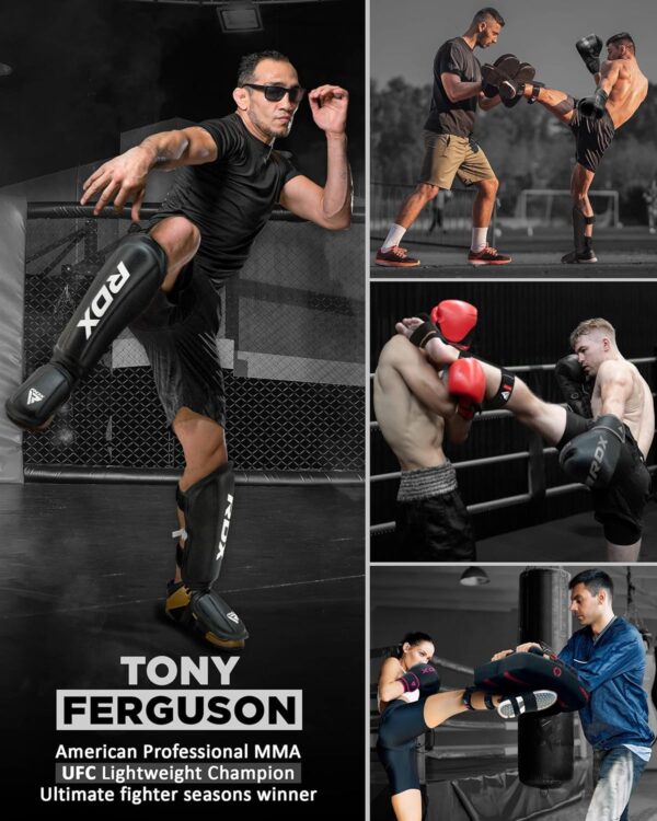 RDX Muay Thai Shin Guards - SATRA Approved Premium Maya Hide Leather MMA Kickboxing Gear - Image 6
