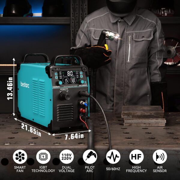 Bestarc BTC800DP 9Gen 80A Dual Voltage Pilot Arc Plasma Cutter Machine - Image 4