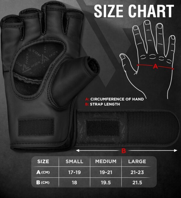 RDX Women's Maya Hide Leather MMA Grappling Sparring Training Gloves - Image 5