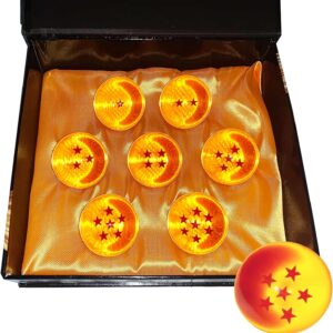 New Collectible Medium Crystal Resin Stars Balls Dragon Ball - Anime Collectibles New Gift Box Set of 7pcs(1.7 in in diameter/43 MM in Diameter)
