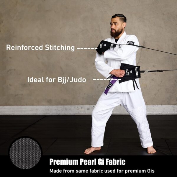 Elite BJJ Grip Trainer: Resistance Band Gi Simulator for MMA Judo - Image 3