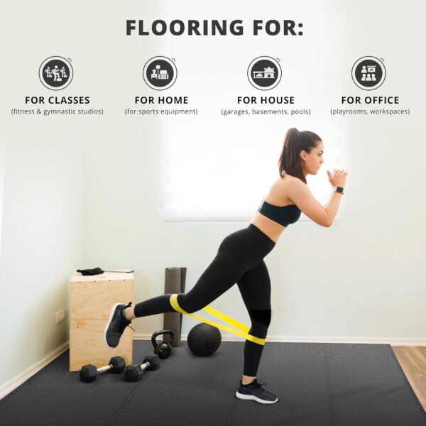 18PC Interlocking EVA Foam Gym Floor Tiles - Soft Cushioned Workout Mats - Image 7