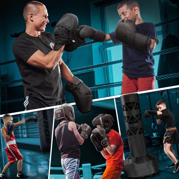 RDX Kids Maya Hide Leather Boxing Gloves - Best Junior Sparring Mitts for MMA, Muay Thai - Image 6