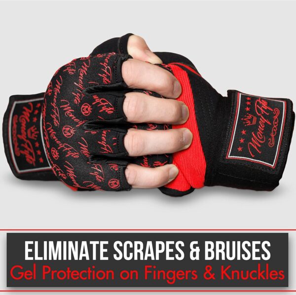 Quick Gel Boxing Hand Wraps - Knuckle & Wrist Protection for MMA, Muay Thai - Image 3