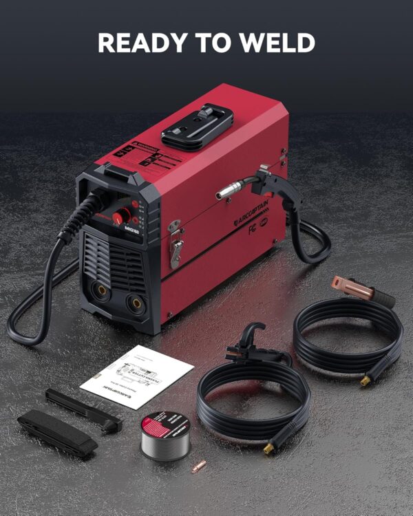 ARCCAPTAIN 130A 3-in-1 Portable MIG Welder - Flux Core, TIG, Stick, 110V - Image 8