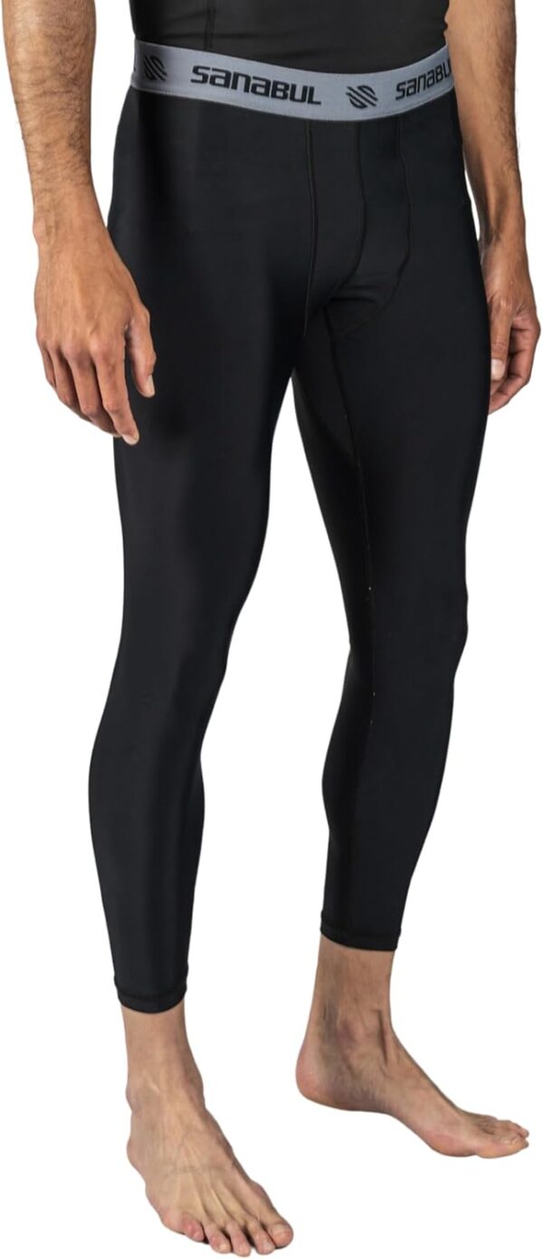 Sanabul Men's Essential MMA Compression Spats - No Gi Jiu Jitsu Training Tights - Image 2