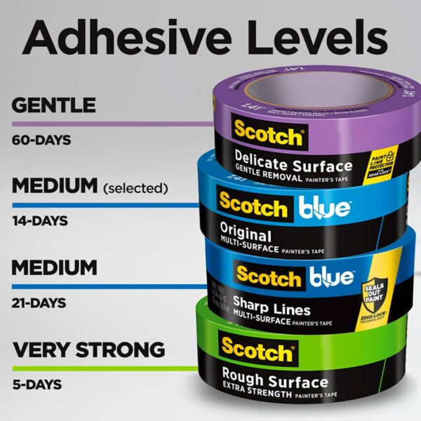 ScotchBlue Original Multi-Surface 2" Painters Tape - 6 Rolls, Clean Removal - Image 6