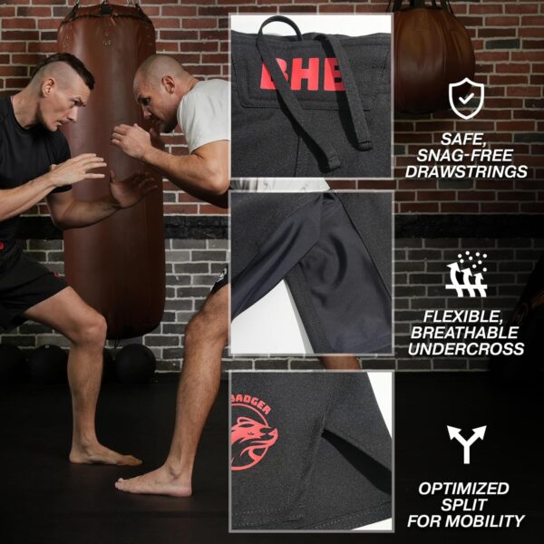Elite 2-in-1 BJJ MMA Shorts: Built-in Compression for No-Gi Grappling - Image 5