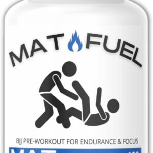 MatFuel - Endurance & Focus for Jiu Jitsu, BJJ Pre-Workout Energy Capsules, Low Caffeine