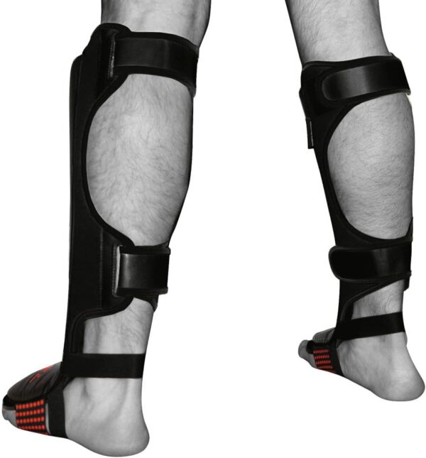Premium MMA Leather Instep Shin Guards: Gel Padding, Ultimate Protection - Image 2