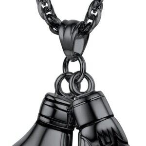 PROSTEEL Stainless Steel Boxing Glove Necklace, Fighting Glove, Pendant & Chain, Men Jewelry