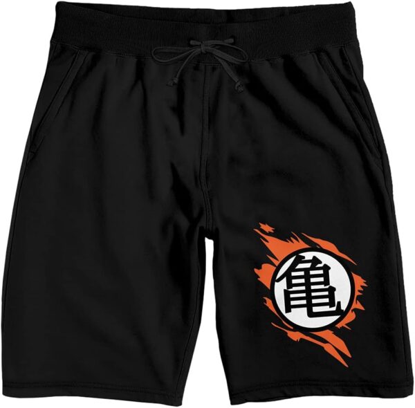 Bioworld Dragon Ball Z Anime Cartoon Mens Black Sleep Shorts-XXL