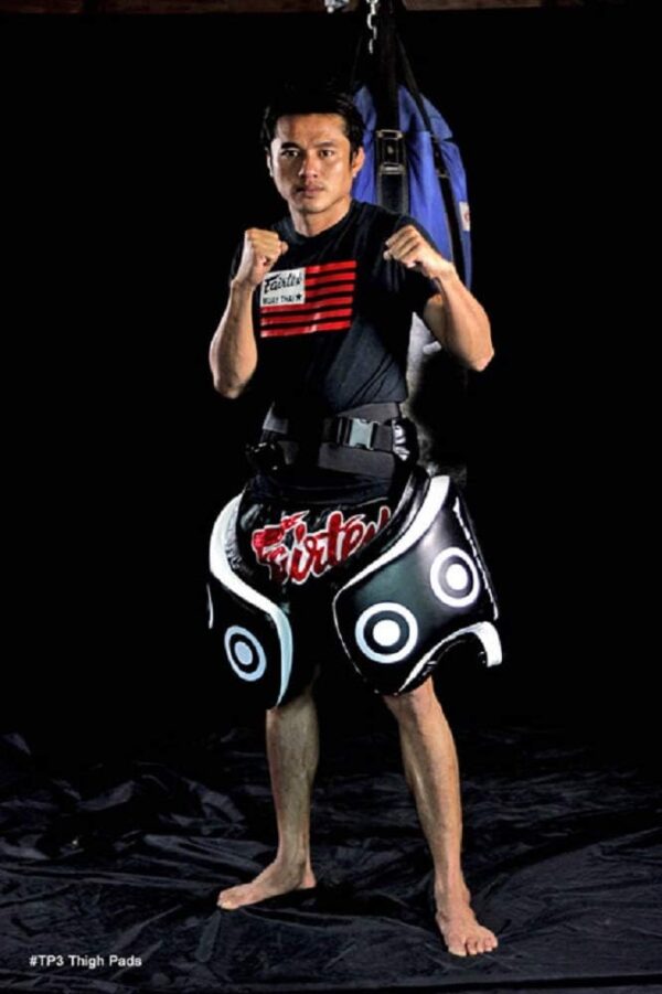 Fairtex Syntek Leather Thigh Pads | Ultimate Muay Thai & Kickboxing Guard - Image 2