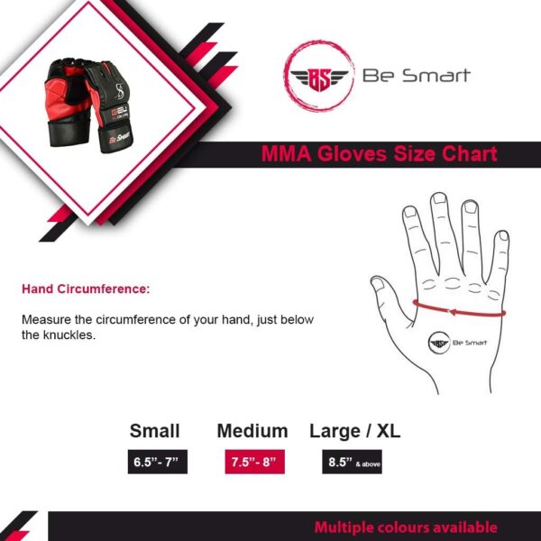 BeSmart Pro UFC MMA Gloves | Premium Kickboxing Training & Sparring Gloves - Image 3
