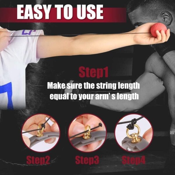 TOCO FREIDO Boxing Reflex Ball Set: 3-Level Speed Training for Coordination & Agility - Image 6