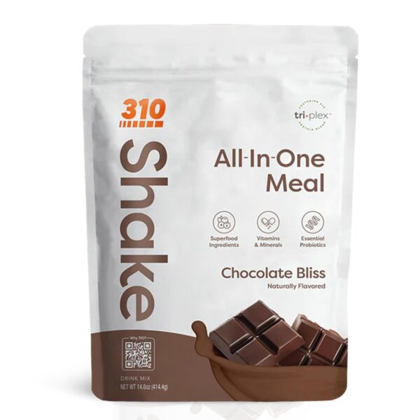 310 Nutrition Meal Replacement Shake – Vegan Superfood Blend, Low Carb, Keto & Paleo Friendly, Gluten-Free – Natural Sweeteners, 26 Essential Vitamins & Minerals - Chocolate Bliss, 14 Servings