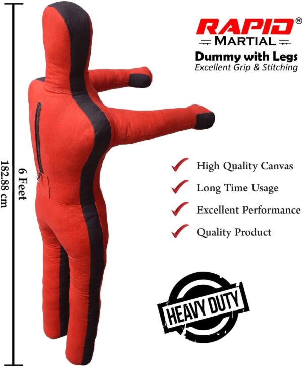 Elite 6ft BJJ Grappling Dummy - MMA Submission Training - Unfilled - Image 4