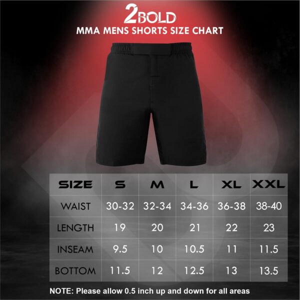 2BOLD Men's Ultimate MMA Shorts: Pro BJJ, Muay Thai, Cross-Training Gear - Image 7
