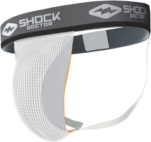 Shock Doctor Athletic Supporter with Cup Pocket, Jock Strap Protection, Youth Sizes (Cup Not Included)