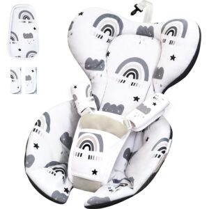 Infant Insert Compatible with 4moms RockaRoo and MamaRoo Multi-Motion Baby Swing for Newborn,Soft & Cool Mesh Fabric, Reversible Design,Newborn Insert with Head and Body Support,Machine Washable