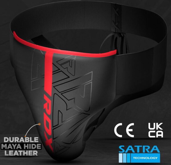 RDX Adjustable Leather Groin Guard | Ultimate MMA Boxing Protection - Image 2