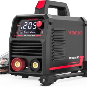 YESWELDER Stick Welder 205Amp Large LED Display Digital Inverter IGBT Welding Machine,110V/220V Dual Voltage Hot Start Portable MMA ARC Welder Machine