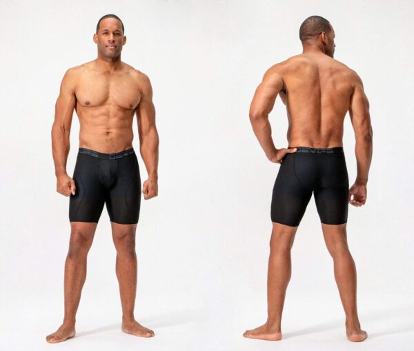 DEVOPS Men's 6" Breathable Mesh Boxer Briefs - Athletic Cool Dry 3 Pack - Image 4