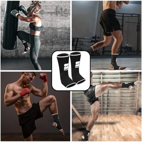Premium Muay Thai Ankle Support - MMA Boxing Guards for Combat Sports S/M - Image 4