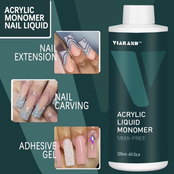 Premium MMA-Free Acrylic Monomer Liquid - 4oz Non-Yellowing Formula (3-Pack) - Image 3