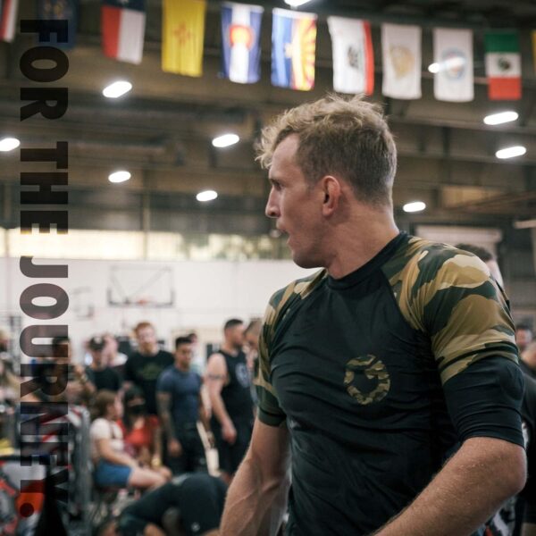 Gold BJJ Camo Rash Guard | Premium No-Gi Compression Shirt for Jiu Jitsu MMA - Image 7