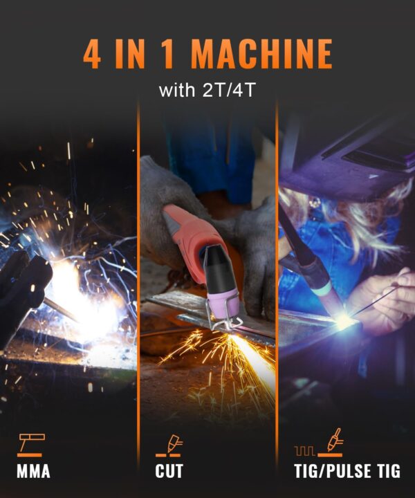 HITBOX CT520 4-in-1 Plasma Cutter TIG Welder Combo 50A Air Sensor 110/220V - Image 4
