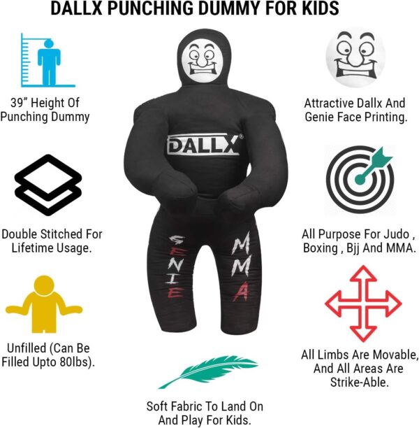 DALLX Junior Martial Arts Grappling Dummy - MMA BJJ Judo Wrestling Training - Image 2