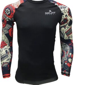BJJ Rash Guards Grappling MMA Jiu Jitsu No Gi UFC Shirt Fight Wear, Long Sleeves.