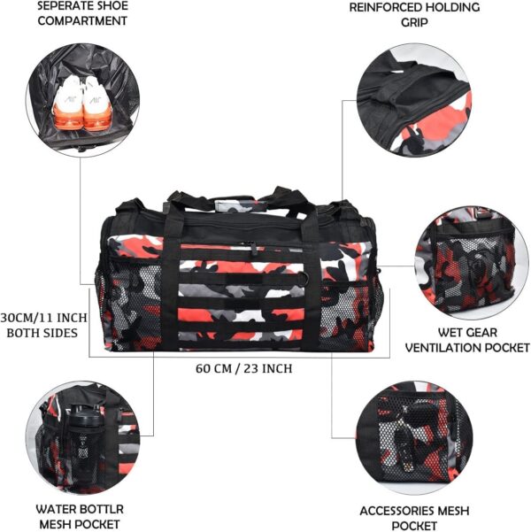 Beastpowergear Waterproof Gym Duffle Bag: MMA/Boxing Bag w/ Shoe Compartment - Image 2