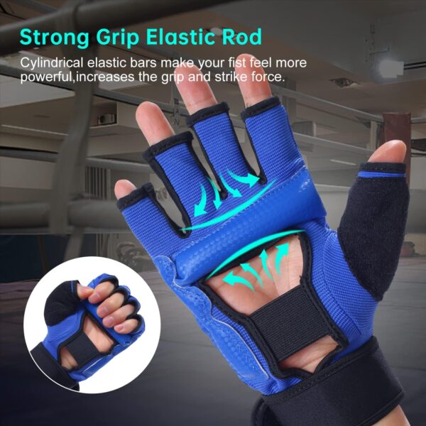 Pro MMA Sparring Gloves | Half Finger Boxing Gloves for Men, Women & Kids Training - Image 3