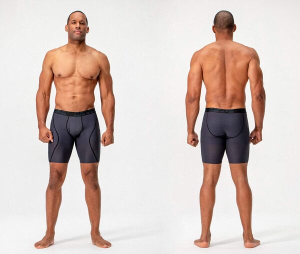 DEVOPS Men's 6" Breathable Mesh Boxer Briefs - Athletic Cool Dry 3 Pack - Image 3
