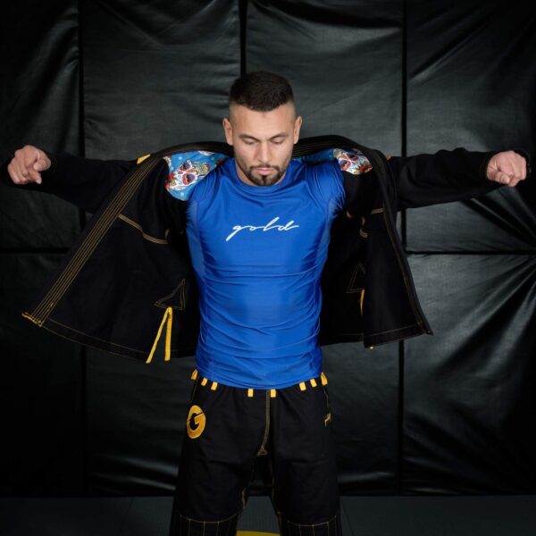 Gold BJJ Foundation Ranked Rashguard | IBJJF Approved Gi & No-Gi BJJ Gear - Image 7