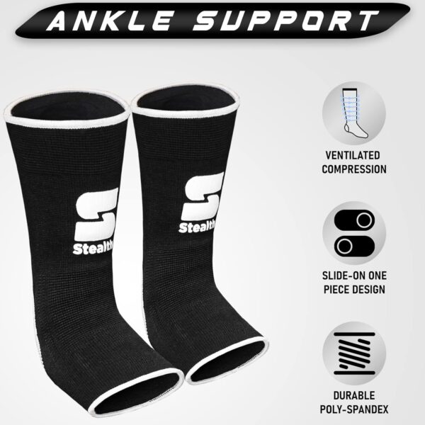 Premium Muay Thai Ankle Support - MMA Boxing Guards for Combat Sports S/M - Image 3