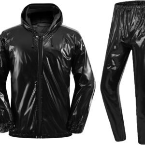 Anti-Rip Sauna Suit Weight Loss Sweat Suit MMA Training Gym Jacket Pants Workout Suits for Men and Women