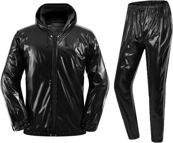 Anti-Rip Sauna Suit Weight Loss Sweat Suit MMA Training Gym Jacket Pants Workout Suits for Men and Women