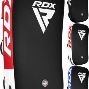 RDX Muay Thai Pad for Training, Curved Kickboxing Kicking Strike Shield, Coaching Kick Boxing, MMA, Martial Arts, Karate, Taekwondo, Punching, Foot, Knee and Elbow Target (One Pad Only)