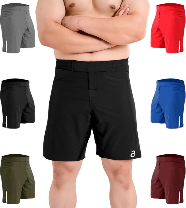 2BOLD MMA Shorts Men’s BJJ, Grappling, JIU-Jitsu, NO-GI Cross Training Muay Thai, Boxing, MMA Shorts, Gym Shorts,